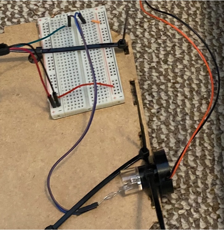 Light level sensor breadboard